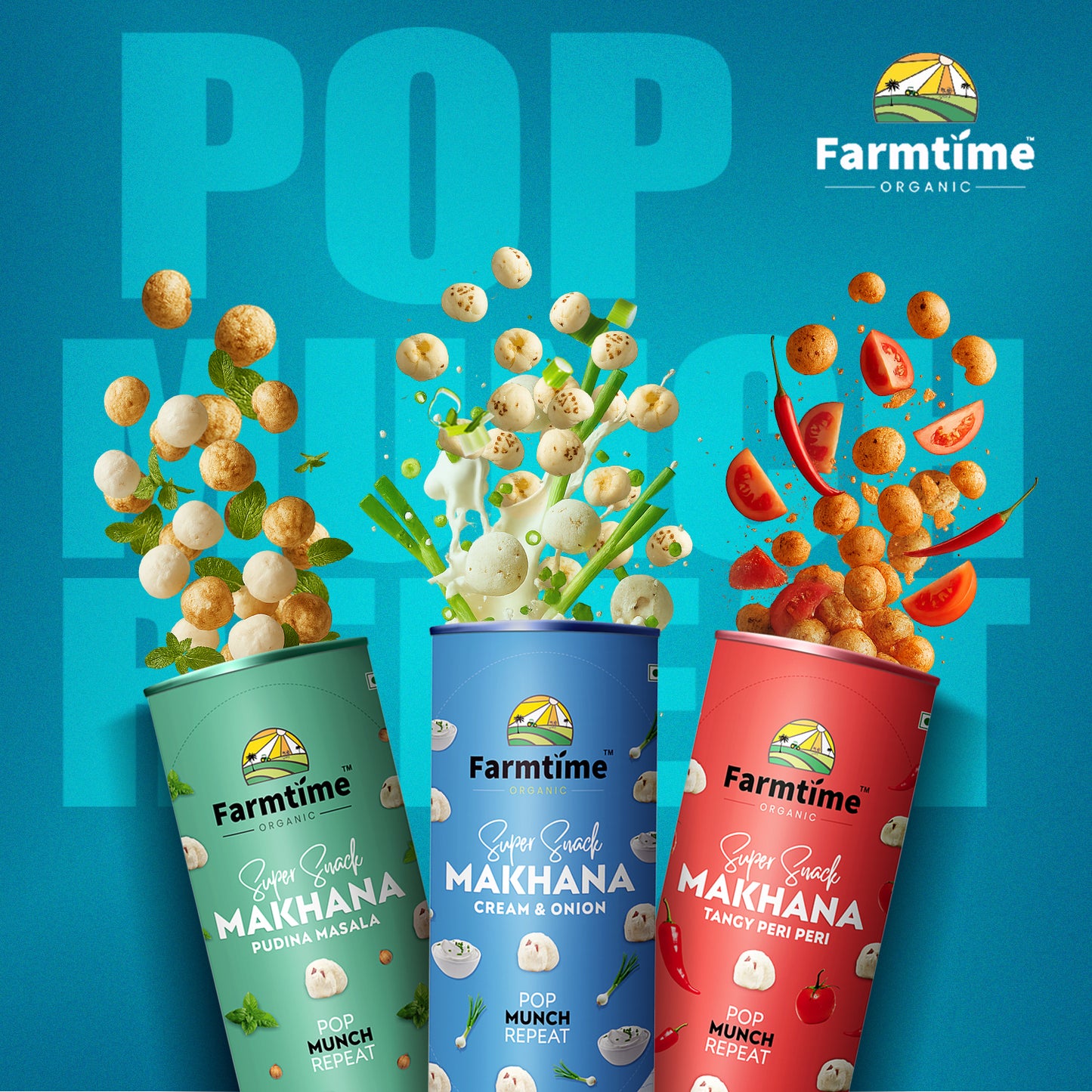 Pudina Masala + Cream & Onion + Tangy Peri Peri Combo of 3