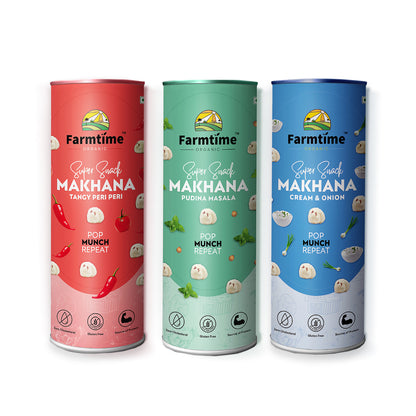 Pudina Masala + Cream & Onion + Tangy Peri Peri Combo of 3