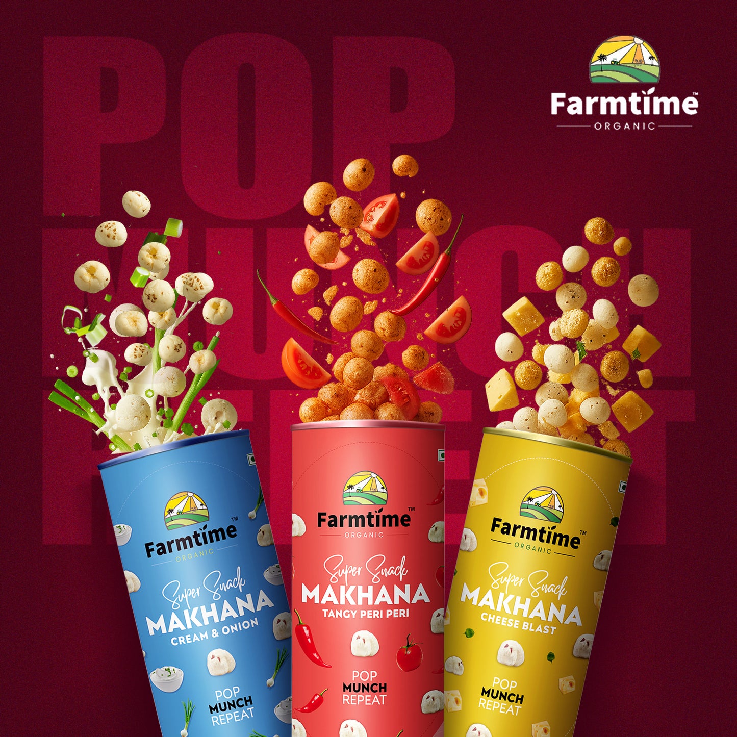 Cheese Blast + Tangy Peri Peri + Cream & Onion Combo of 3