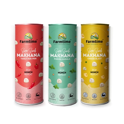 Pudina Masala + Tangy Peri Peri + Cheese Blast Combo of 3